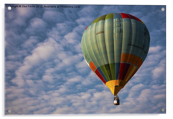 Photograph of a hot air balloon taken at the Putra Acrylic by Zoe Ferrie