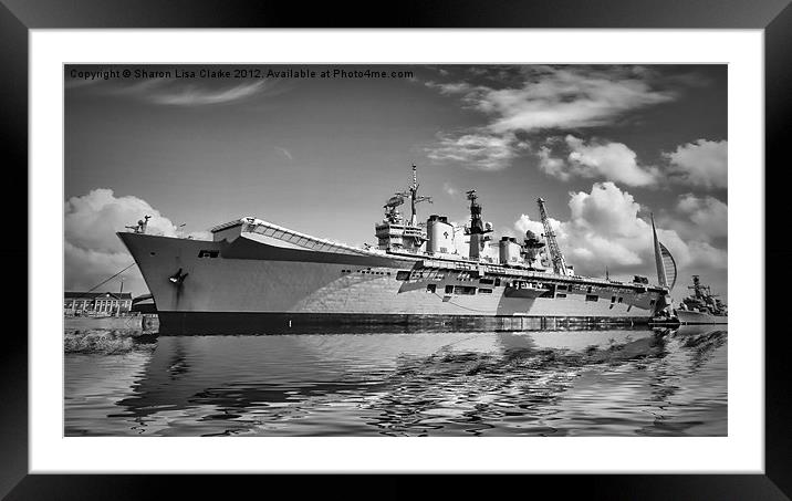 Battleship Framed Mounted Print by Sharon Lisa Clarke