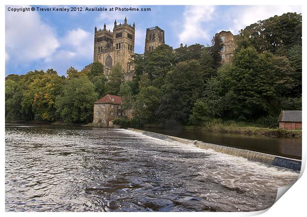 Durham Cathedral Print by Trevor Kersley RIP