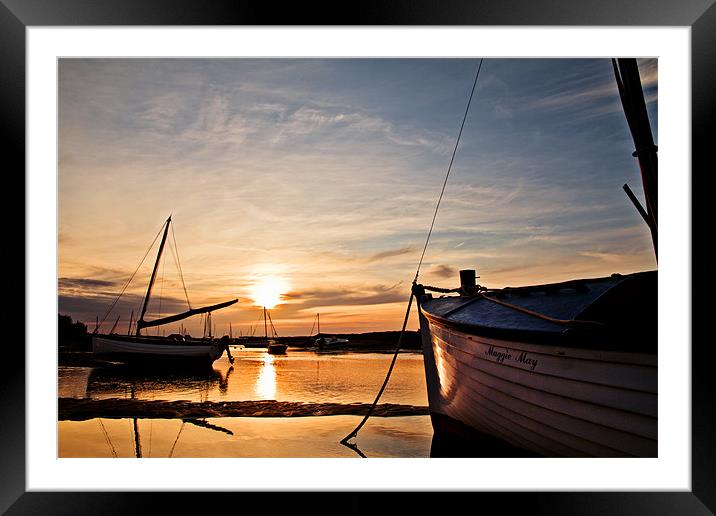 Maggie May Burnham Overy Staithe Framed Mounted Print by Paul Macro