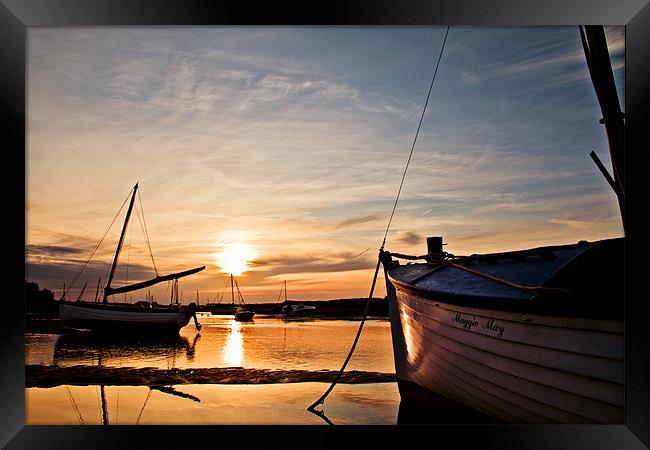 Maggie May Burnham Overy Staithe Framed Print by Paul Macro