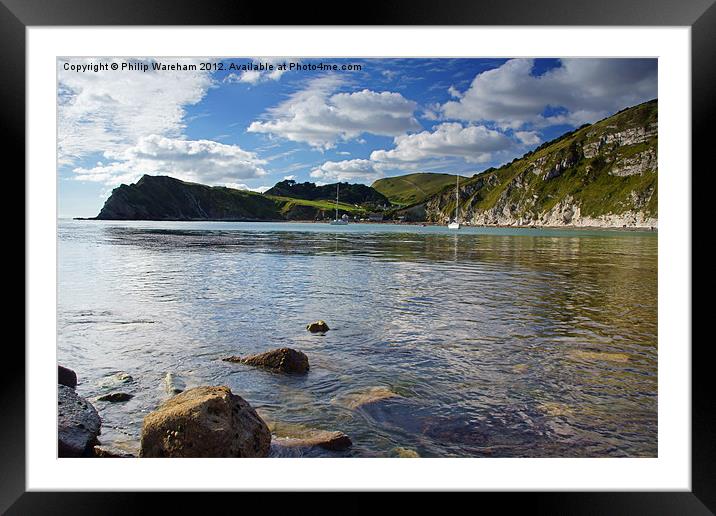 Across Lulworth Cove Framed Mounted Print by Phil Wareham