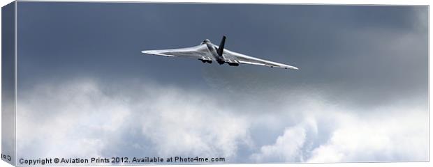 The Mighty Vulcan Bomber XH558 Canvas Print by Oxon Images