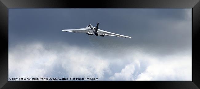 The Mighty Vulcan Bomber XH558 Framed Print by Oxon Images