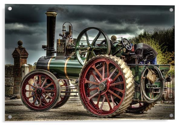 Traction Engine PT1916 Acrylic by Kevin Tate