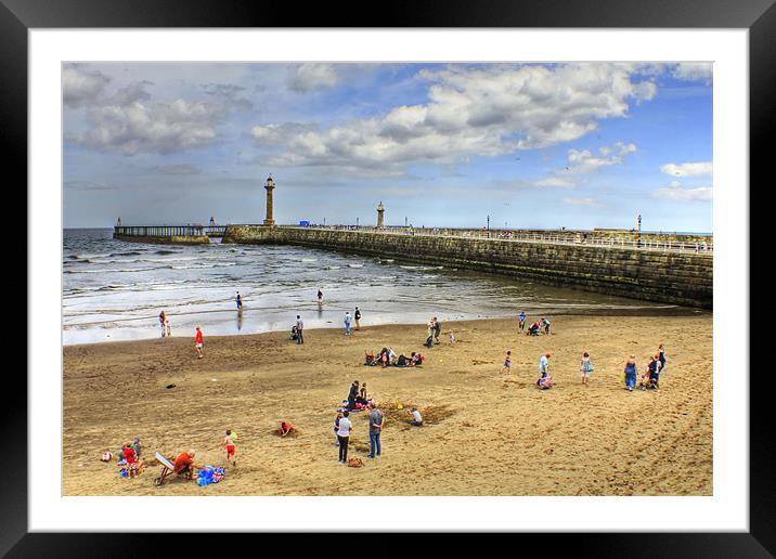 Whitby Pier 2012 Framed Mounted Print by Martin Parkinson