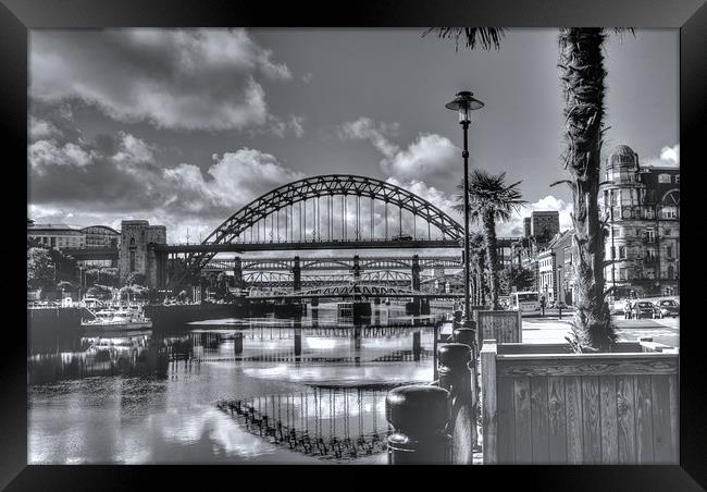 Newcastle Quayside Framed Print by John Ellis