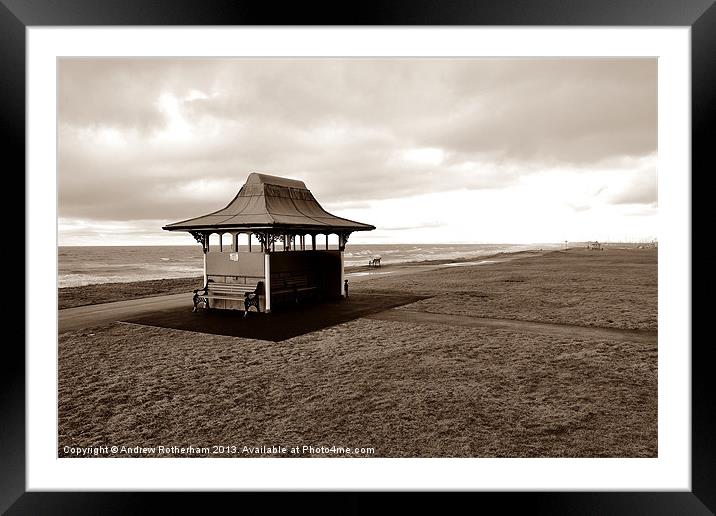 Beach Seat Framed Mounted Print by Andrew Rotherham