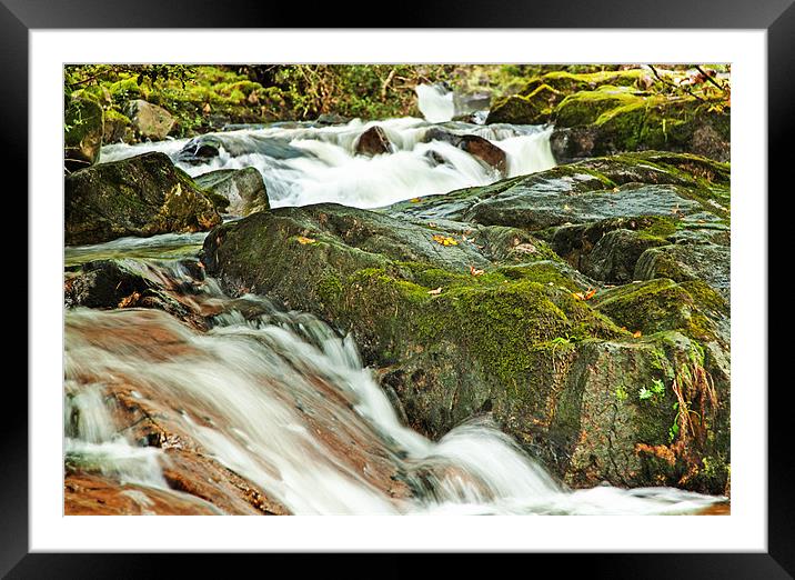 Fast Flow Framed Mounted Print by Richard Thomas