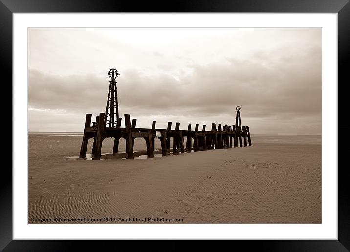The end of the pier Framed Mounted Print by Andrew Rotherham