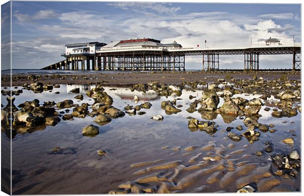 Cromer Pier Reflections Canvas Print by Paul Macro
