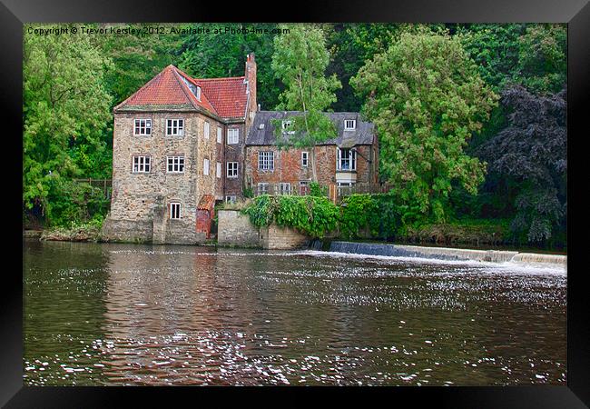 Fulling Mill on the River Wear Framed Print by Trevor Kersley RIP