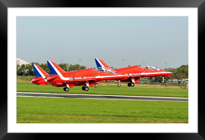 Red Arrows Framed Mounted Print by Andrew Rotherham