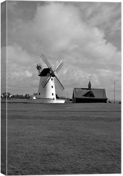 Lytham Windmill Canvas Print by Andrew Rotherham