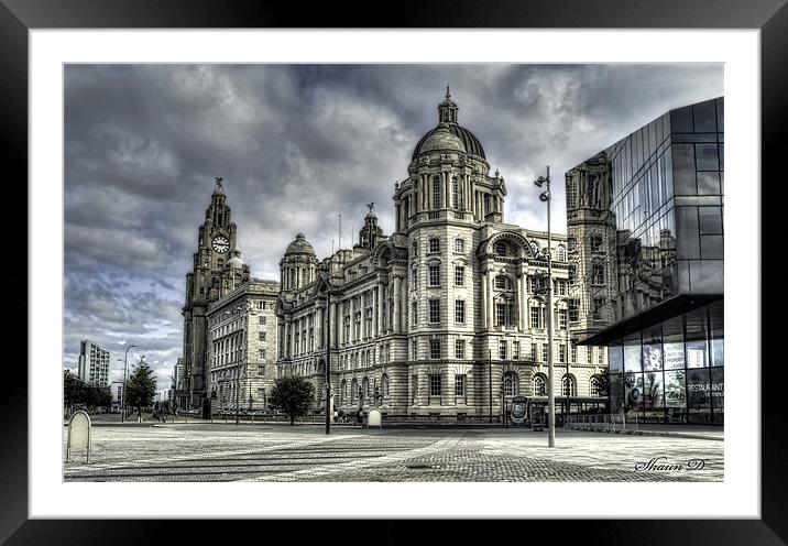 LIVERPOOL WATERFRONT Framed Mounted Print by Shaun Dickinson