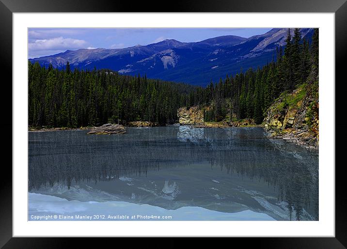 Mountain Wilderness Framed Mounted Print by Elaine Manley
