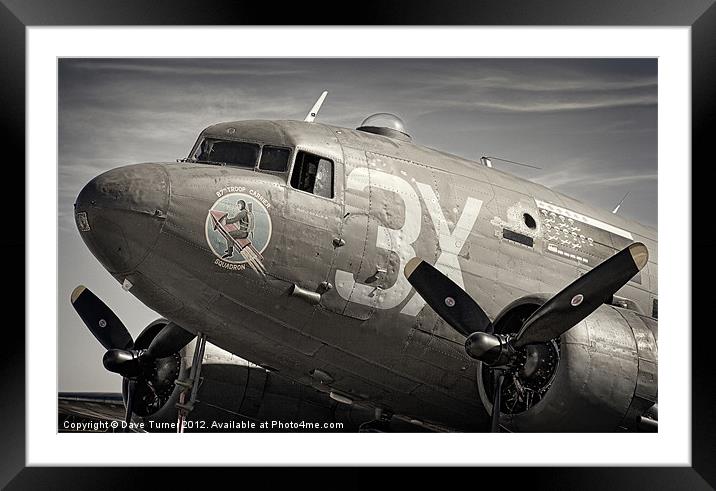 C-47 Dakota Framed Mounted Print by Dave Turner