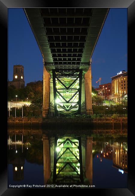 Underneath The Tyne Bridge Framed Print by Ray Pritchard