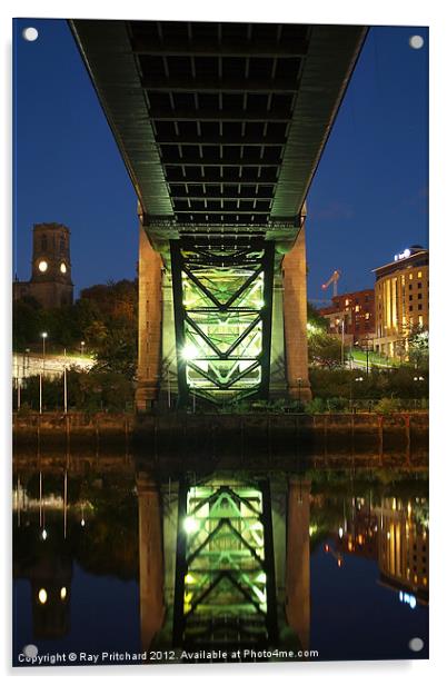 Underneath The Tyne Bridge Acrylic by Ray Pritchard