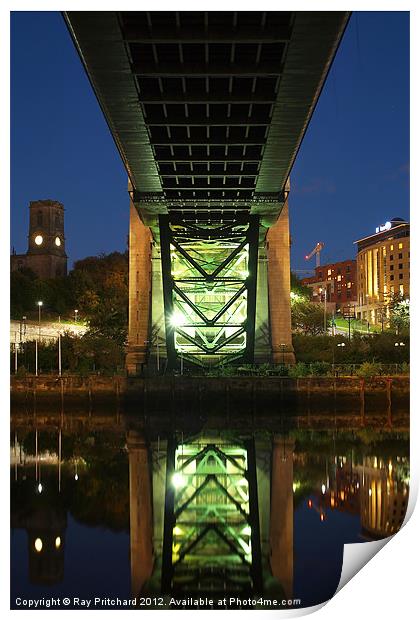 Underneath The Tyne Bridge Print by Ray Pritchard