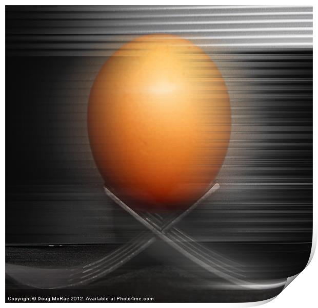 Egg on the move Print by Doug McRae