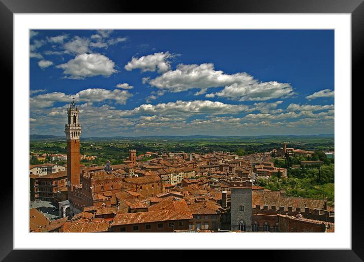 Siena Panoramic II Framed Mounted Print by Thomas Schaeffer