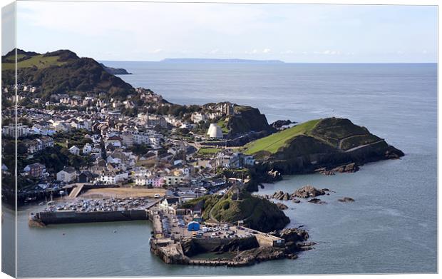 Overlooking Ilfracombe Canvas Print by Mike Gorton