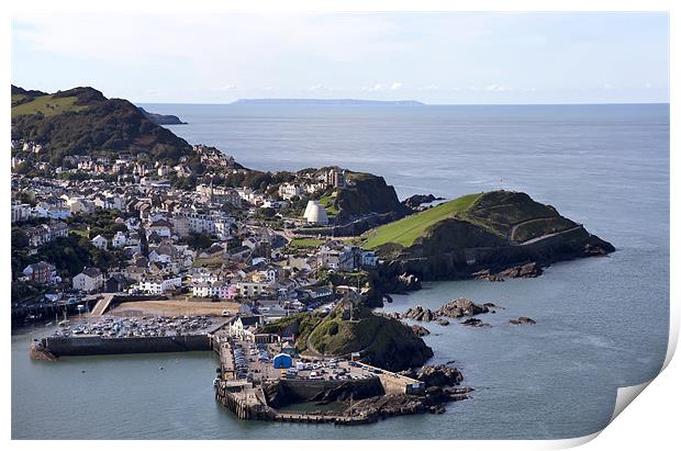Overlooking Ilfracombe Print by Mike Gorton
