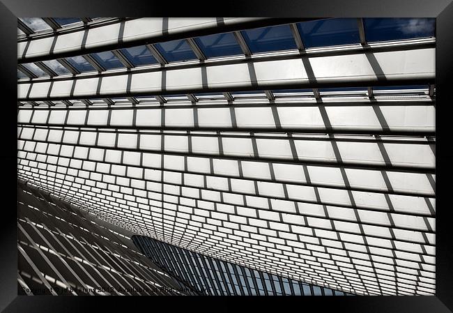 roof lines Framed Print by Jo Beerens