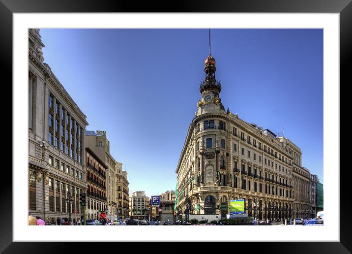 Banco Español de Crédito Framed Mounted Print by Tom Gomez