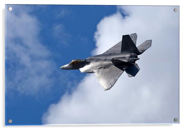 F22 Raptor Aircraft Acrylic by Phil Emmerson