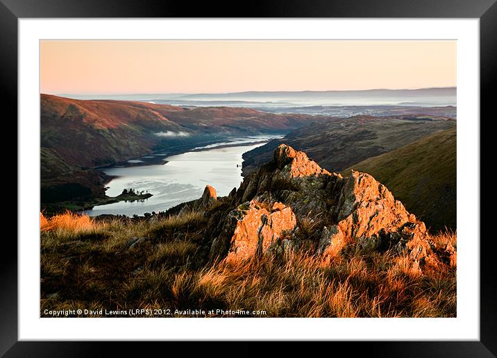 Haweswater - First Light Framed Mounted Print by David Lewins (LRPS)