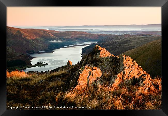 Haweswater - First Light Framed Print by David Lewins (LRPS)