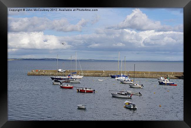 Newcastle Harbour in County Down Framed Print by John McCoubrey