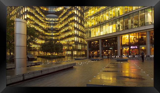 Office Buildings London Framed Print by Clive Eariss