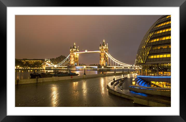 Tower Bridge London Framed Mounted Print by Clive Eariss