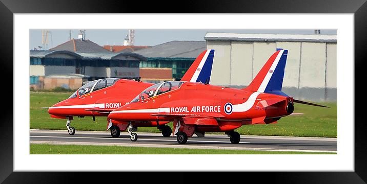 The Red Arrows Framed Mounted Print by Andrew Rotherham