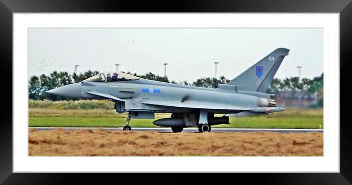 The Eurofighter Framed Mounted Print by Andrew Rotherham