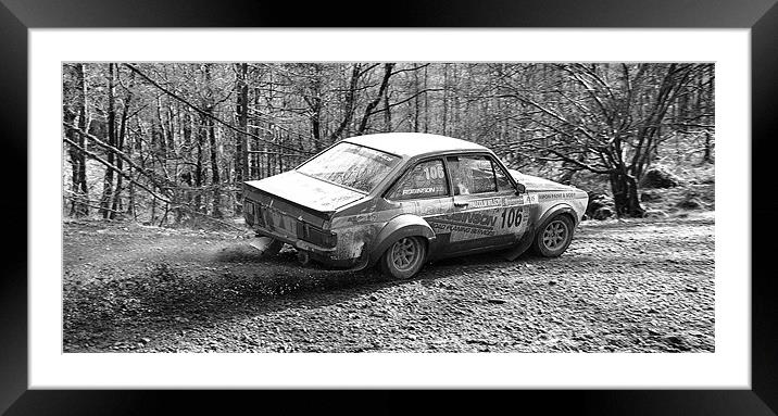 Classic Rally Car Escort Mark 2 Framed Mounted Print by Andrew Rotherham