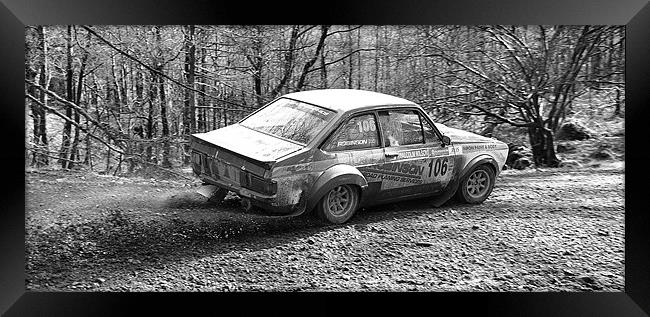 Classic Rally Car Escort Mark 2 Framed Print by Andrew Rotherham
