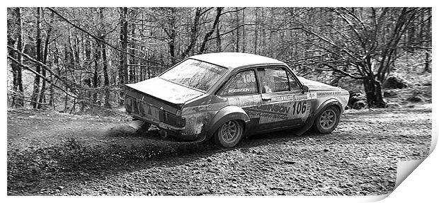 Classic Rally Car Escort Mark 2 Print by Andrew Rotherham