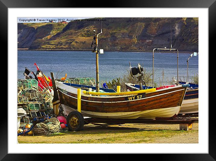 Fishing Boat  WY57 Framed Mounted Print by Trevor Kersley RIP