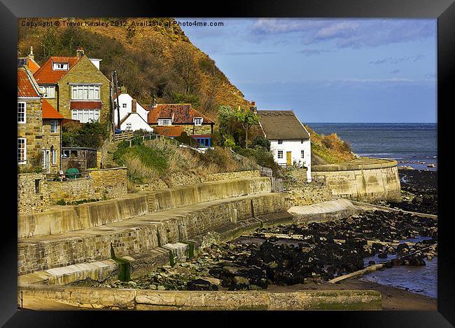 Cottages by the Sea Framed Print by Trevor Kersley RIP