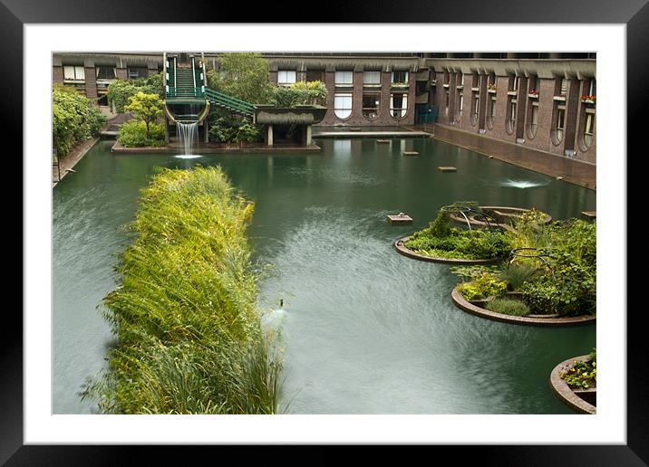 The Barbican Centre Framed Mounted Print by David French