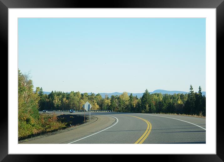Fun on the road Framed Mounted Print by Faith Comeau
