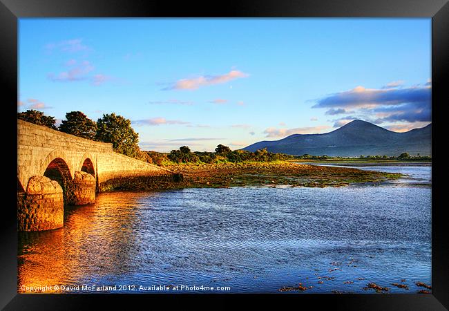 The day ends at Dundrum Framed Print by David McFarland