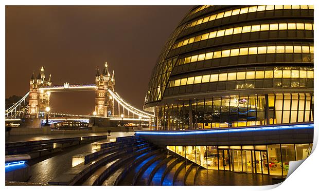 Tower Bridge And Transport Office Print by Clive Eariss
