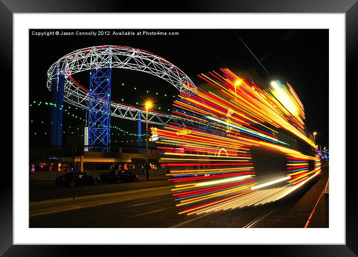 Bright Lights, Big One Framed Mounted Print by Jason Connolly
