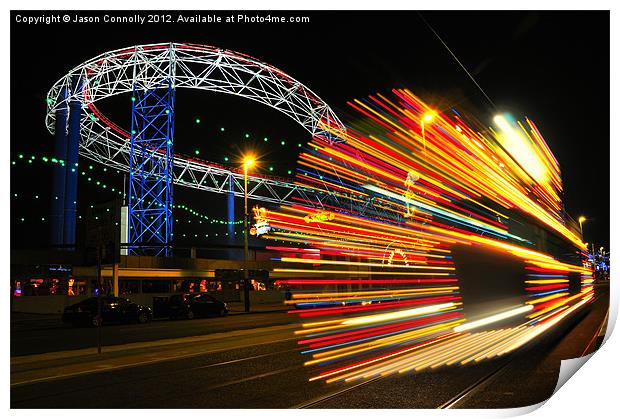 Bright Lights, Big One Print by Jason Connolly