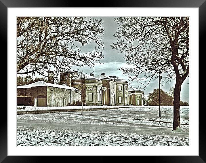 Winter at Heaton Hall Framed Mounted Print by philip clarke